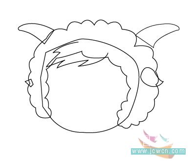 illustrator鼠繪教程：畫一只漂亮可愛的美羊羊_網頁設計