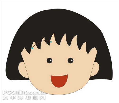 coreldraw繪制兒童節插畫櫻桃小丸子