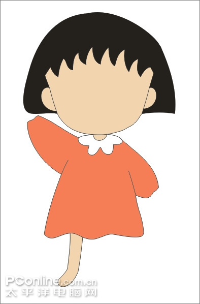 coreldraw繪制兒童節插畫櫻桃小丸子