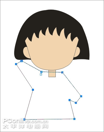 coreldraw繪制兒童節插畫櫻桃小丸子