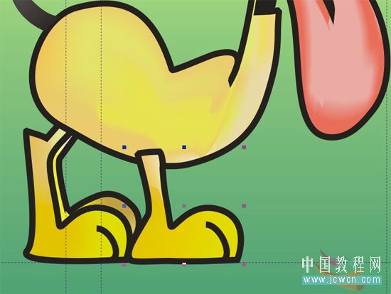 coreldraw鼠繪教程：繪制可愛卡通小狗“錢錢”_jcwcn.com